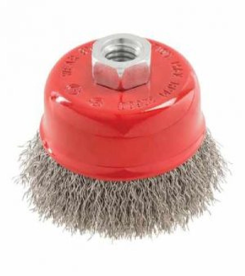 CRIMPED STEEL WIRE CUP BRUSH